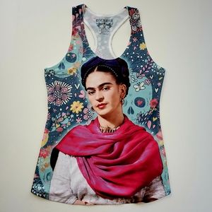 Rockher Frida Kahlo Graphic Tank Top Size Medium